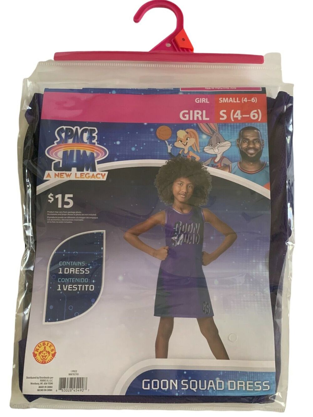 Space Jam Size S(4-6) A New Legacy Goon Squad Dress Costume Girls Youth Kids - Picture 1 of 9
